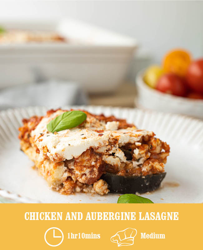 Chicken and Aubergine Lasagne