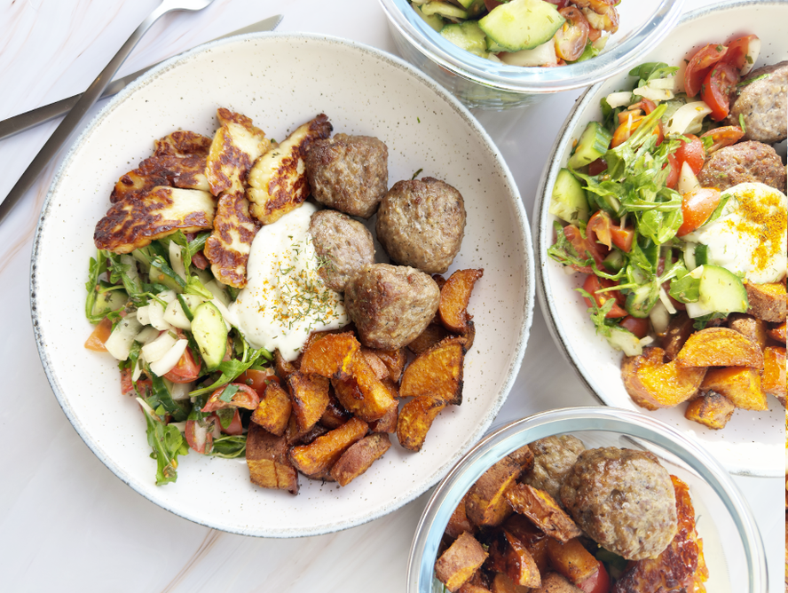 Greek style salad bowl