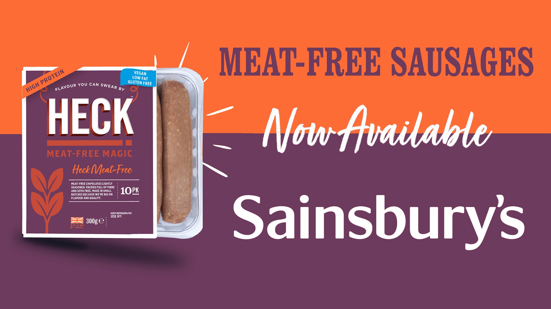 Buy HECK Meat-Free Sausages In Sainsbury’s Now!