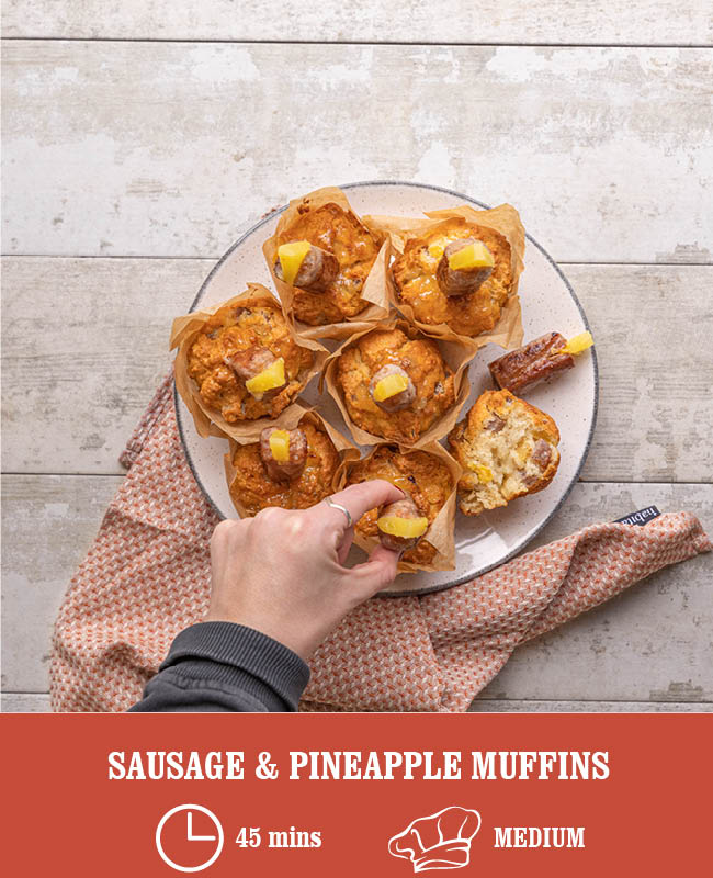 SAUSAGE & PINEAPPLE MUFFINS