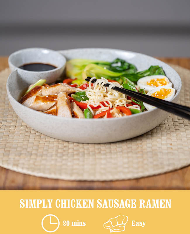 SIMPLY CHICKEN SAUSAGE RAMEN