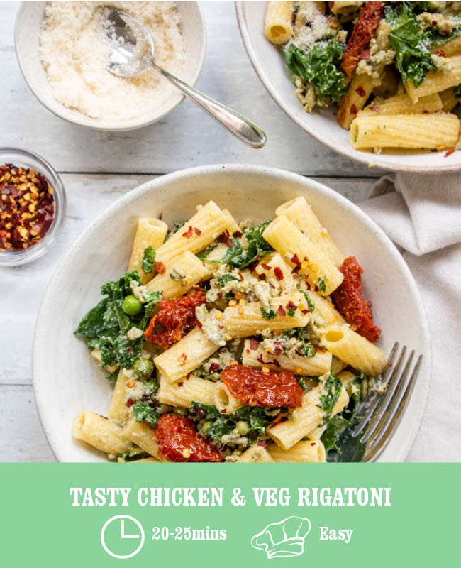 Tasty Chicken & Veg Rigatoni