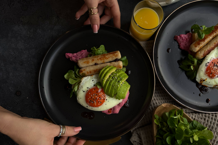 Simply chicken sourdough brunch