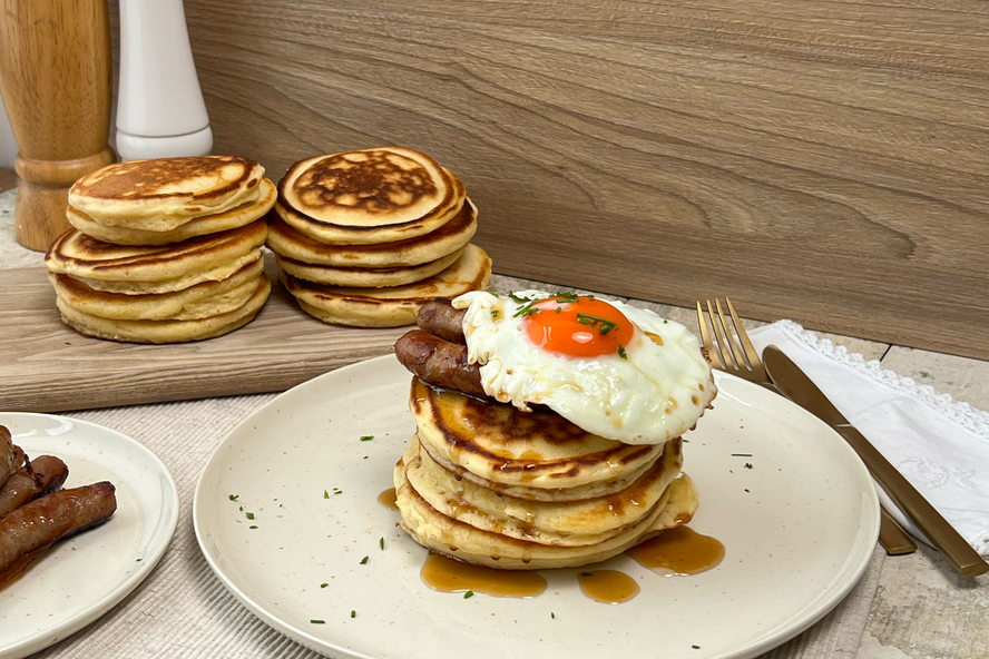 Savoury Pancake Stack