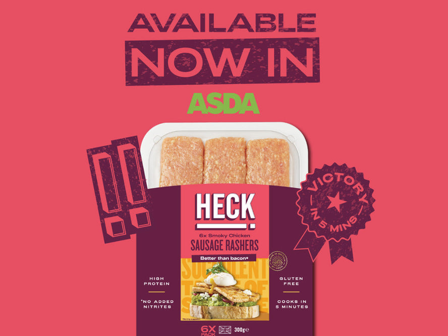 Lighten Up Your Brunch with HECK! Chicken Sausage Rashers in Asda