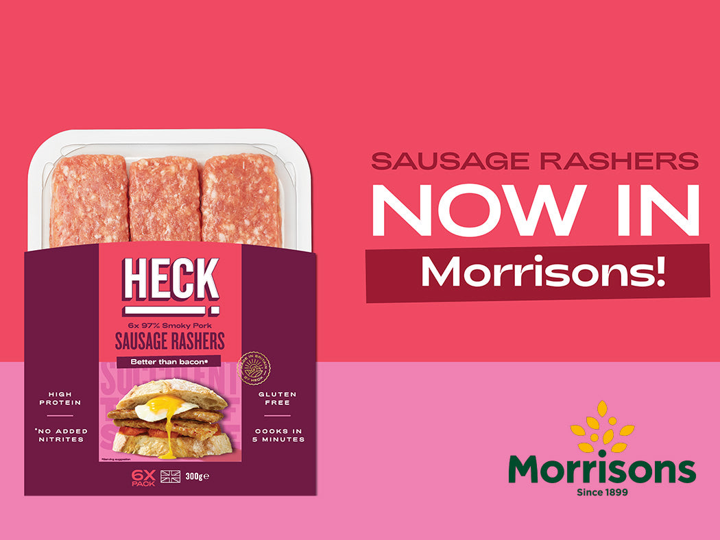 Morrisons Welcomes HECK! Pork Sausage Rashers! – Heck Food Ltd