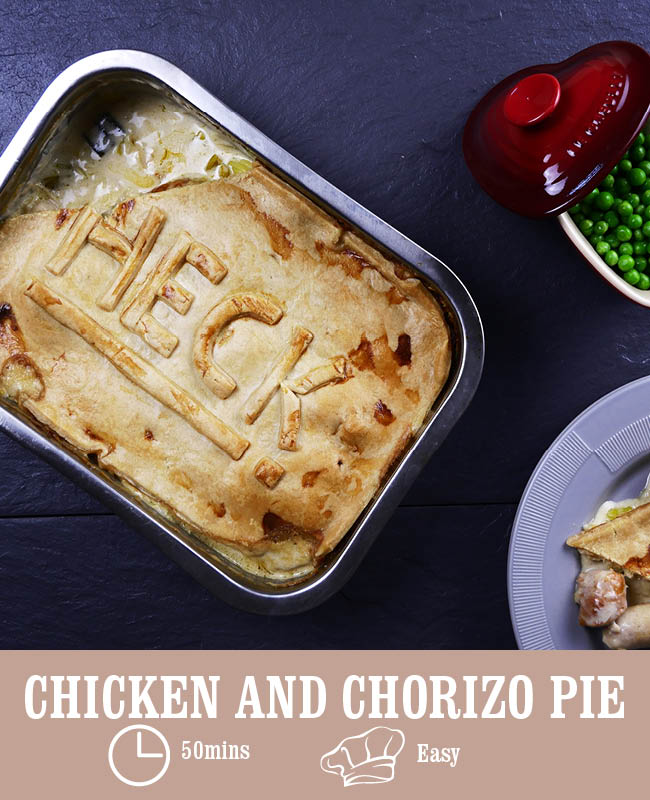 Chicken and Chorizo Pie