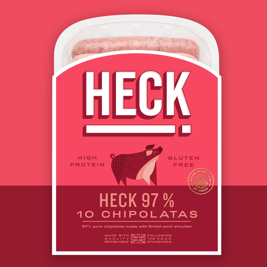 HECK! 97% Pork Chipolata Sausages