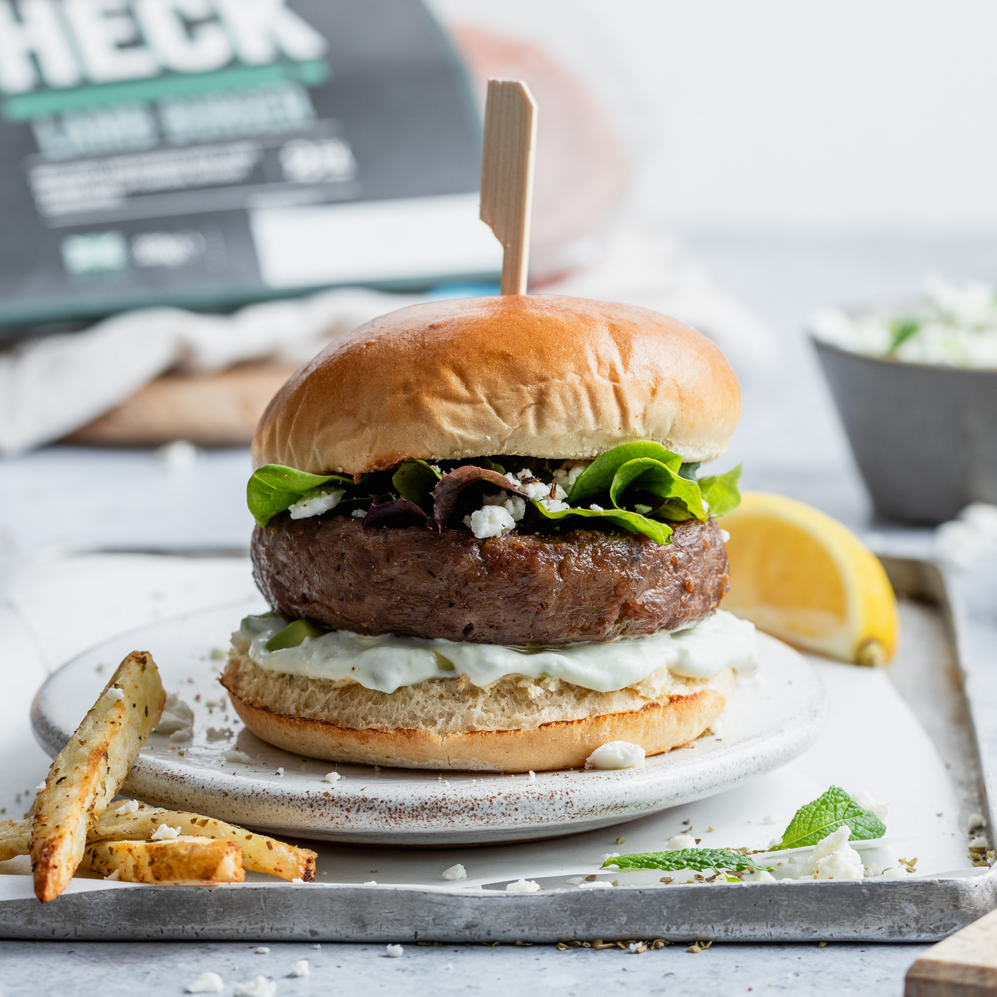 HECK! Minted Lamb Burgers