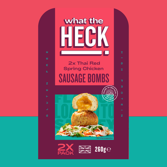 HECK! Thai Red Spring Chicken Sausage Bombs